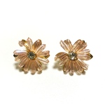 「#5991」 ビーズ フラワー ピアス 金具 ✴︎2個セット