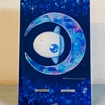 月夜のマンボウアクリルスマホスタンド