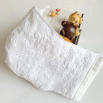 送料無料ゆったりサイズ接触冷感アイスシルクコットン夏マスクホワイト