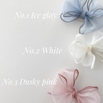 ⑵Organdie Ribbon Bébé Hairclip
