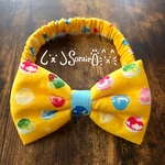 ペット用シュシュ首輪♡色んなかき氷柄(イエロー)♡鈴オプション