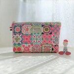 通帳入れぽーち（タイル柄）