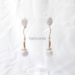 baroque pearl earring 13[イヤリング]///バロックパール、淡水パール、ウェディング、ブライダル、結婚式やパーティなどのお呼ばれにも