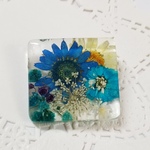 レジンのお花ブローチ☆