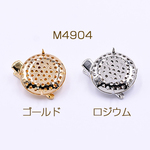 M4904-R 6個  シャワーブローチ 25mm ヘアクリップ付き 3×【2ヶ】