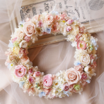 omina324様オーダー作品 Pink & Skyblueのパステルリース