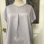 洗えるシルクのビッグブラウス