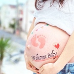 baby feet (*´˘`*)♡ マタニティタトゥー　ベリーペイント　シール
