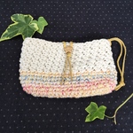 ♡ボタンが可愛いコットンポーチ♡