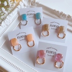 【再販】選べるカラー✿シンプル小ぶりのリングピアス/サージカルステンレス nonoacs