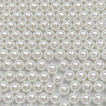 カラーパール ホワイト 10mm 約80個 ビーズパーツ アクセサリー材料 パール素材 穴無し  パール