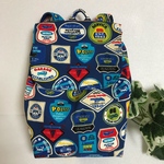 送料込み　訳あり品　子供用小さなリュック　車のワッペン柄