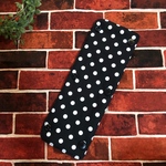 専用サイズ指定　水筒ショルダー肩紐カバー ドット黒/黒　