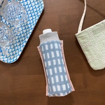 ペットボトルカバー　保冷　soracheck light blue mina perhonen