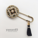 華麗なる金刺繍のストールピン