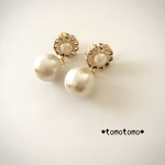 ☆パール&パールピアス(イヤリング)