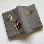 刺繍 ブックカバー 文庫 ゴッホとゴーギャン