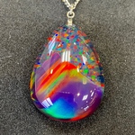 🌈ハイブリッドオパール槍ヶ岳風ペンダント🌈