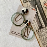 《限定》animal rattan cabochon✖️brown ball chain