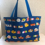 柴犬と和菓子の持ち手つきお弁当袋