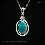 【はるみや様オーダーメイド品】ロイストン ターコイズ シルバーペンダントトップ Royston Turquoise