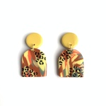 honey savanna dangle  レオパードダングルピアス/イヤリング(アレルギー対応)