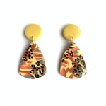honey savanna dangle  レオパードダングルピアス/イヤリング(アレルギー対応)