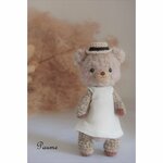 あみぐるみ　茶色　くまさん　bear