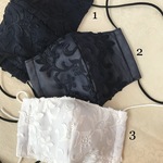 マイクロス様専用✳︎イタリア製レース使用 涼しげモノトーン 美人マスク