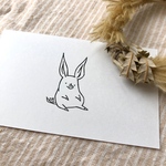 ぽってりぶたのはんこ　ゴム版はんこ