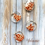 再販【ビーズ】square crush  giraffe beads.