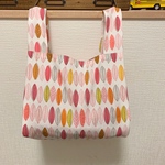 コンビニ用エコバッグ＊リーフ柄
