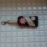 ランドセルにもピッタリ☆リールキーケース(ブラウンP)（送料無料）