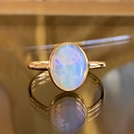 【autsuno💍オーダー】Solid opal バリ島シルバー925　22金GPリング　