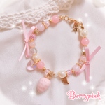 Berrypink♡ピンク苺のパールブレスレット♡