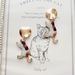 三毛猫ピアス