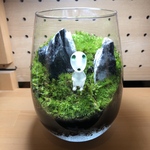 苔テラリウム ハンドメイド LEDライト付き！