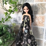 リカちゃん　服　サマーワンピース　ブラック