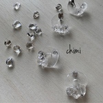 【pierce・earring】クリスタルクォーツドーナツウェーブ