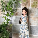 リカちゃん　服　ワンピース　ホワイト
