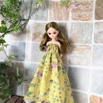 【再販】リカちゃん　服　サマーワンピース　イエロー