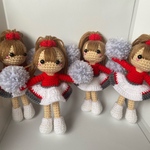 hatsukotomam様専用 チアガールちゃん4人♪ 女の子あみぐるみ