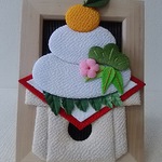 ちりめん細工  鏡もち  額  ＃新作デー