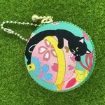 黒猫ちゃんのマカロンポーチ☆５ｃｍ