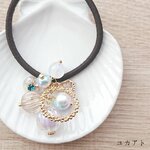 人魚姫の髪飾り(ヘアゴムorポニーフック)