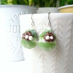 抹茶白玉かき氷ピアス