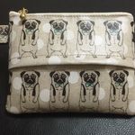 「marni17さまオーダー品」パグいっぱいラミネートポーチ