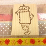 切手枠はんこ『切手ロボ』