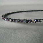 4㎜ビーズのカチューシャ　紫系　＊M157＊