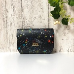 小さなお財布 コンパクト ウォレット ラミネート 夜空の星 ミニ財布